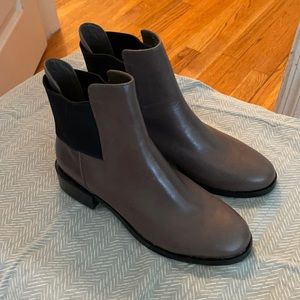 Clarks Narrative Leather Boots - Marquette Wish Taupe Women’s 8.5 M